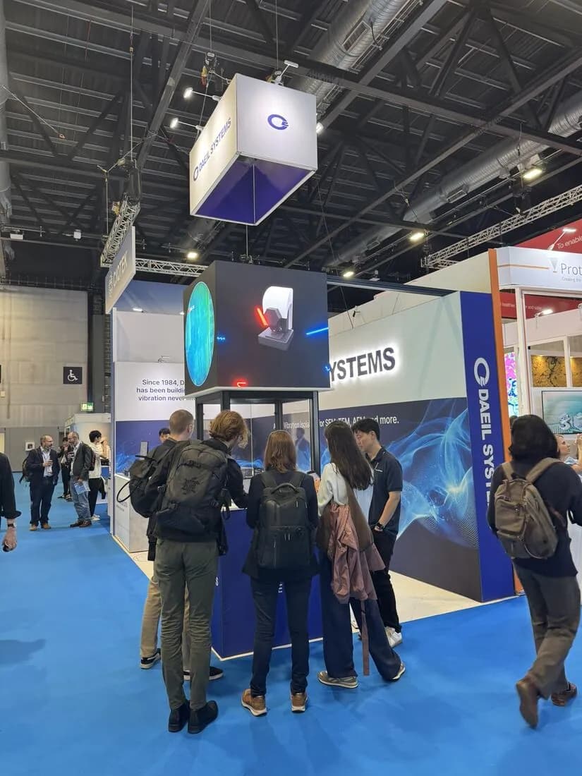 Visitors at the showcase, Stand 345.